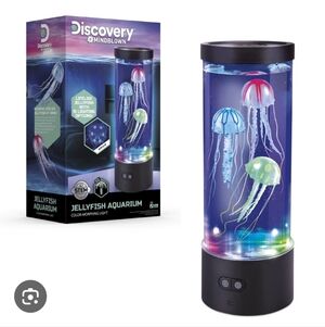 New In Box Discovery #Mindblown Jellyfish Aquarium Color-Morphing Lamp W/Remote